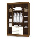 Ver imagem 3 de Guarda Roupa 4 Portas Espanha 10088 Imbuia Champanhe Vila Rica