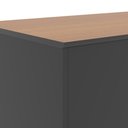 Ver imagem 6 de Conjunto de Escritório 2 Peças Noruega Office Livreiro e Aparador Buffet - Via Nossa - Preto e