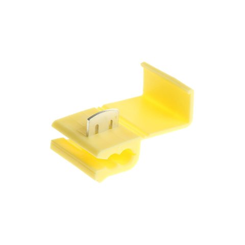 100 X Conector Derivação Emenda Cabos Fios Amarelo - 4 a 6mm