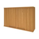 Ver imagem 1 de Armário Aéreo 2 Portas 120cm Cozinha Modulada Madri Amarelo/Freijó