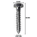 Ver imagem 2 de Parafuso Sextavado Soberba Stein 5/16x40 Caixa 300 Pçs