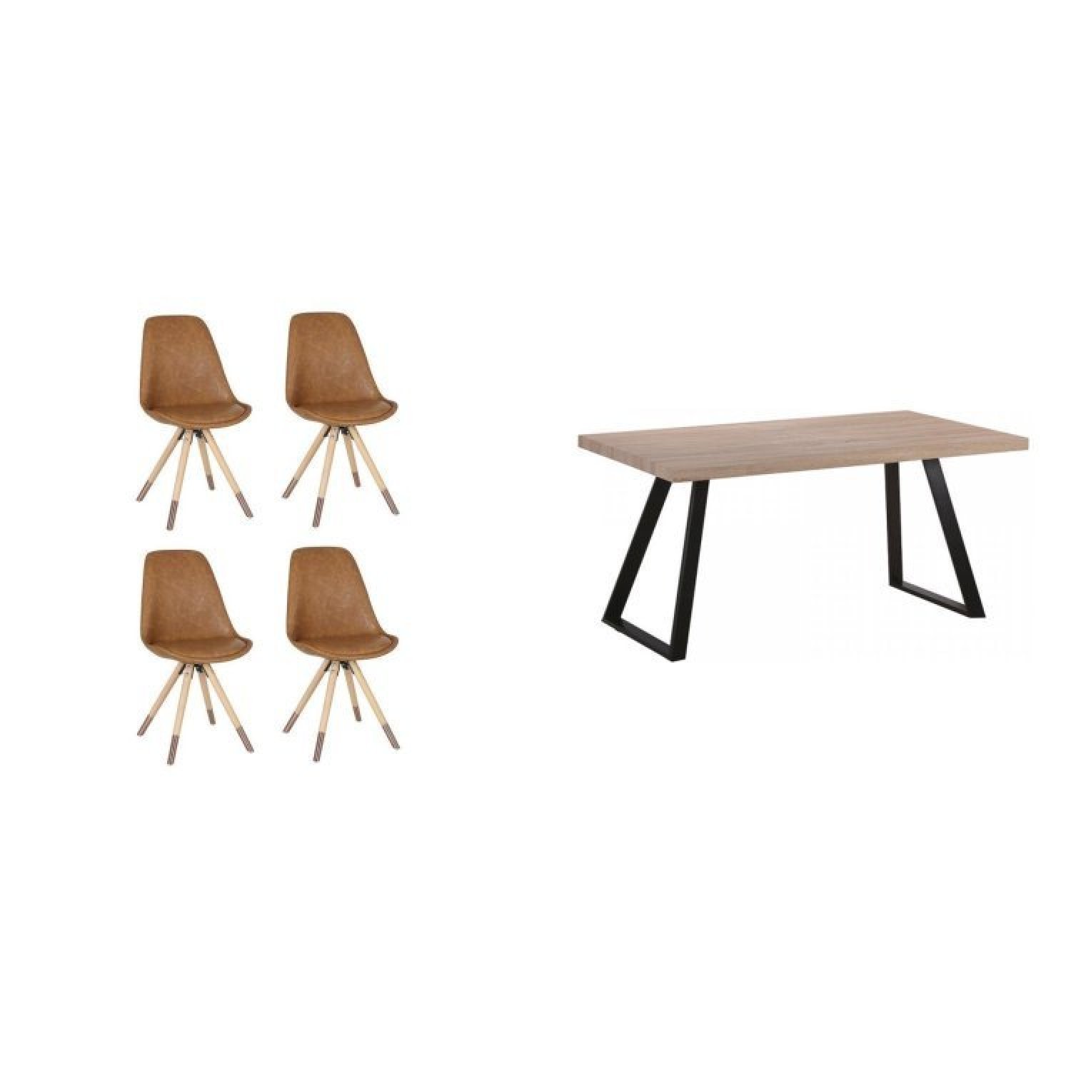 Conjunto Sala de Jantar Mesa Ingá com 4 Cadeiras Luana - 2