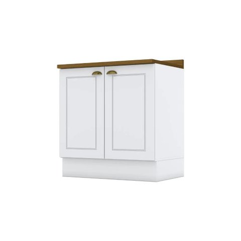 Balcão Modulado 80cm com Tampo 2 Portas Emily Henn