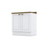 Balcão Modulado 80cm com Tampo 2 Portas Emily Henn - 1