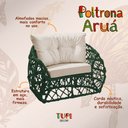 Ver imagem 3 de Poltrona em Aço e Corda Náutica Verde Aruá Assento e Almofadas Bege