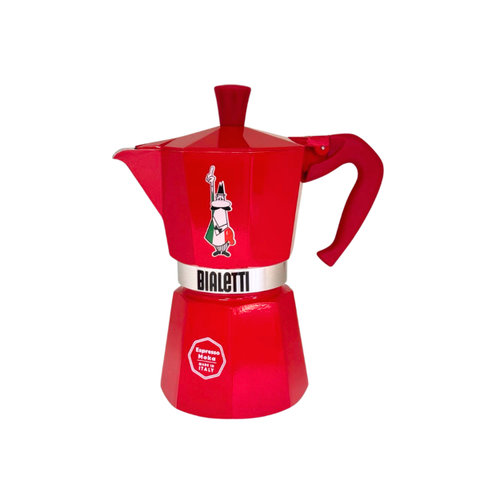 Cafeteira Moka Express Omino Vermelha - 6 Xícaras - Bialetti