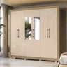 Guarda Roupa com Espelho e Pés 6 Portas 4 Gavetas Kappesberg - 1
