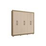 Guarda-roupa Mdp 6 Portas e 4 Gavetas com Pés - 3