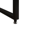 Ver imagem 4 de Mesa de Cabeceira Industrial Marrocos Ferro Preto e Tampo Amêndoa