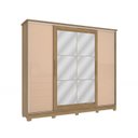 Ver imagem 3 de Guarda Roupa com Espelho e Pés 4 Portas de Correr 4 Gavetas