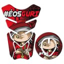 Ver imagem 1 de Protetor Tanque e Bocal Adesivo Moto Honda até 2017 Vermelho Teu Adesivo