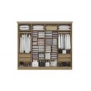 Ver imagem 6 de Guarda Roupa Dupla Face 4 Portas de Correr 4 Gavetas com Pés