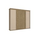 Ver imagem 3 de Guarda Roupa Dupla Face 4 Portas de Correr 4 Gavetas com Pés