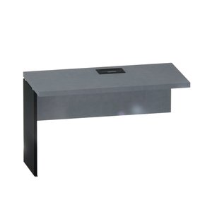 Plataforma Simples Complemento Pe 40 Pandin 1,34 M Grafito e Preto