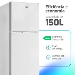 Mini Geladeira Refrigerador Hq Defrost 150 Litros Branco Hq-150rdf 220v - 5