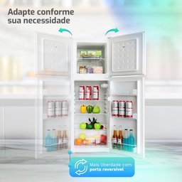 Mini Geladeira Refrigerador Hq Defrost 150 Litros Branco Hq-150rdf 220v - 7