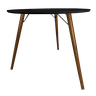 Mesa Jantar Redonda 70cm Preto 3 Pés Palito 75cm Suporte V - 2