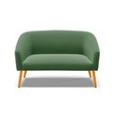 Ver imagem 7 de Namoradeira 02 Lugares Stella Suede Pés Palito Castanho - D’Rossi
