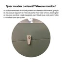 Ver imagem 7 de Buffet 1 Porta Palhinha Rattan Charlotte Verde/Carvalho/Menta