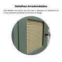 Ver imagem 7 de Mesa de Apoio com Porta em Pintura 3D Charlotte Verde Carvalho/Menta