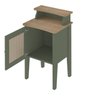 Mesa Lateral de Apoio 100% MDF com Porta em Palinha Charlotte - 7