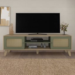Rack para TV até 75 Polegadas 2 Portas com Pés Retro Charlotte - 17