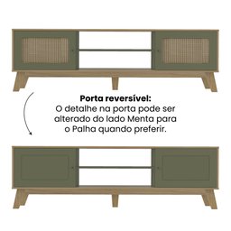 Rack para TV até 75 Polegadas 2 Portas com Pés Retro Charlotte - 6