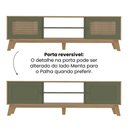 Ver imagem 7 de Rack Retrô para TV até 75 Polegadas MDF 180cm 2 Portas Charlotte Verde