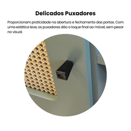 Rack para TV até 75 Polegadas 2 Portas com Pés Retro Charlotte - 8