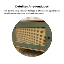 Rack para TV até 75 Polegadas 2 Portas com Pés Retro Charlotte - 10