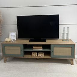Rack para TV até 75 Polegadas 2 Portas com Pés Retro Charlotte - 16