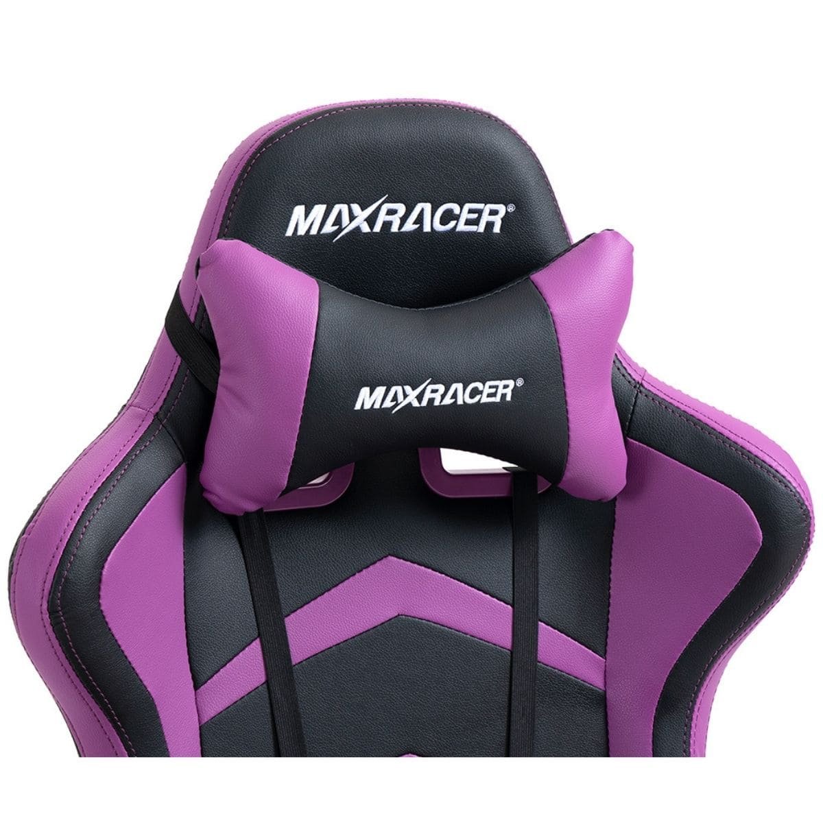 Cadeira Gamer MaxRacer Aggressive Roxa Reclina 180 graus - 3