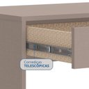 Ver imagem 4 de Mesa Office Infinity Móveis Castro 1 Gaveta 80cm Duna Bege