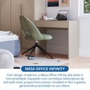 Ver imagem 6 de Mesa Office Infinity Móveis Castro 1 Gaveta 80cm Duna Bege