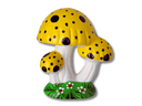 Ver imagem 1 de Enfeite para Jardim Trio de Cogumelinhos Decorado Amarelo