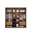 Ver imagem 2 de Guarda Roupa Casal 2 Portas 4 Gavetas Atenas