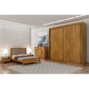 Ver imagem 5 de Guarda Roupa Casal 2 Portas 4 Gavetas Atenas