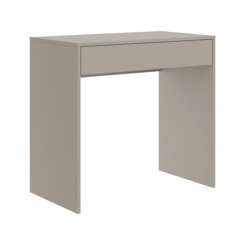 Escrivaninha Mesa Escritório Office Infinity 1 Gaveta 80cm Níquel Cinza