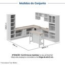 Ver imagem 4 de Cozinha Planejada 12 Peças com Tampo e Cristaleira e Ilha Marselha CabeCasa MadeiraOriginals Branco