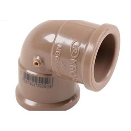 Cotovelo Joelho 90° Soldável 1/2 20mm Marrom Krona 50 Peças - 1