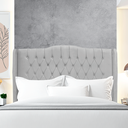 Ver imagem 3 de Cabeceira de Cama Box King 195 Cm Dubai Premium - Veludo Cinza