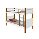 Ver imagem 2 de Bicama de Criança Infantil Solteiro Heloisa Branca e Amêndoa Incluso Lousa Mágica