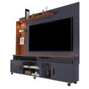 Ver imagem 2 de Estante Home para TV até 65 Polegadas Ripado com LED e Rodízios Ocean Carmolar