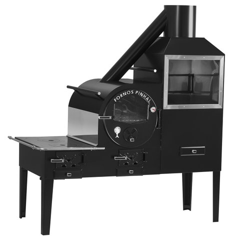 Fogão a Lenha Com Forno e Churrasqueira Direita Pinhal