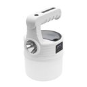 Ver imagem 1 de Luminaria Lanterna Solar 2 em 1 Portatil Gancho Duplo Led Usb Pendura Duas Fonte de Luz A Prova De
