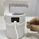 Ver imagem 7 de Luminaria Lanterna Solar 2 em 1 Portatil Gancho Duplo Led Usb Pendura Duas Fonte de Luz A Prova De