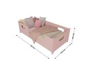 Ver imagem 5 de Mini Cama Encanto Infantil Montessoriana Grade Quarto Criança Meninas Princesa com Colchão Cor Rosa