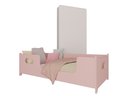 Ver imagem 1 de Mini Cama Encanto Infantil Montessoriana Grade Quarto Criança Meninas Princesa com Colchão Cor Rosa