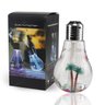 Mini Umidificador Usb Formato Lâmpada com Luz Led Rgb Difusor Elétrico Portátil 400ml - 1