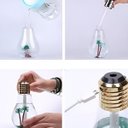 Ver imagem 4 de Mini Umidificador Usb Formato Lâmpada com Luz Led Rgb Difusor Elétrico Portátil 400ml